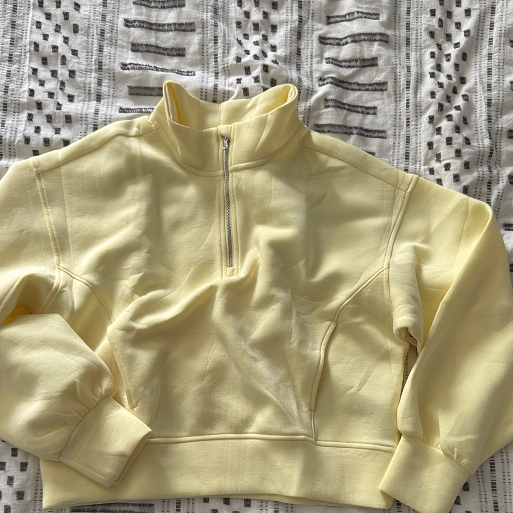 Yellow Girls 1/4 Zip Sweater